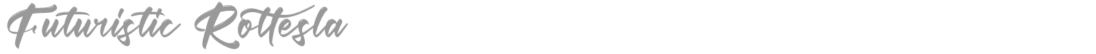 Futuristic Rottesla font preview